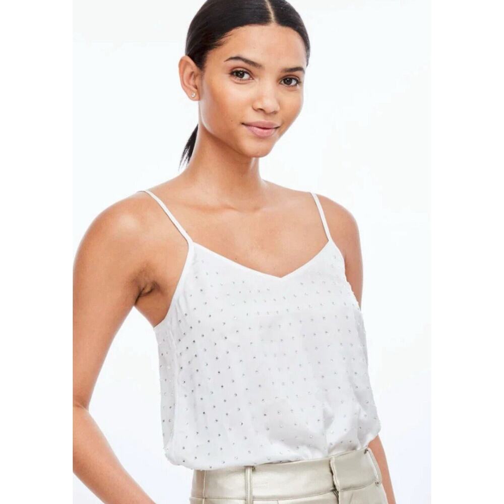 Generation Love Rory Crystal Cami Tank Top in M Rhinestone New